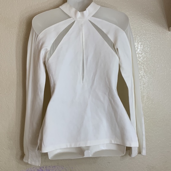 Free People Ivory Mesh Long Sleeve - Picture 9 of 11